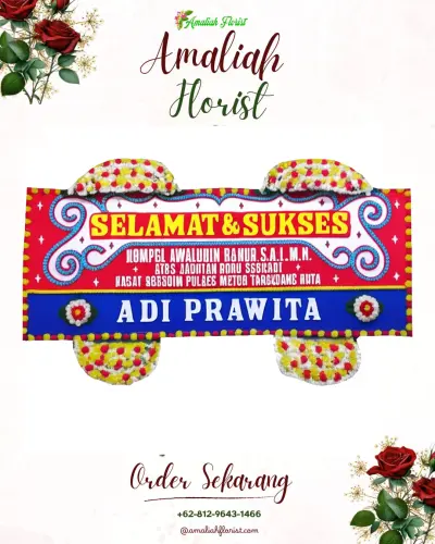 Karangan Bunga Ucapan Selamat di Salekoe